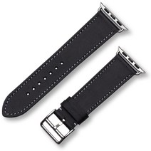 비브 애플워치 핸드메이드 가죽 밴드, 바레니아 가죽(다크 브라운), S Size(39/40/41mm)