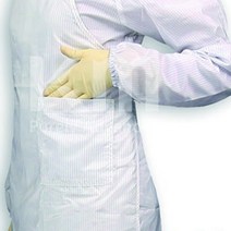 연구소 실험실 식품가공 위생복 크린룸 방진원단 앞치마 오염물방지, 스카이블루