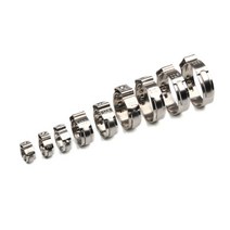 조인트 클램프 파이프 클램프 10 PCS 스테인레스 스틸 304 싱글 이어 호스 구색 키트 5.3-31mm 다중 사양, 25 19.4-22.6mm