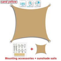 정원 담장 펜스 울타리 야외 천막 방수 그늘 항해 오 자동차 캔버스 직사각형 수영장 3x6x4x5m, [10] 4x5m, [08] Sails and Accessorie