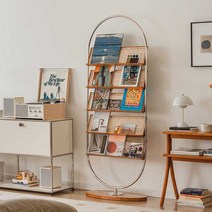 원목잡지꽂이 홍보물거치대 신문가판대 팜플렛전시, 블랙