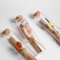유리병 꽃 편지 기념일 감동 편지지 남자친구 여자친구 100일 이벤트, 오렌지트리