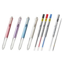 유니 시그노 스타일핏트 젤잉크 리필심 UMR-109 0.38mm, 0 혼합(흑1청1적1샤프리필1+홀더4색핑크, 1세트