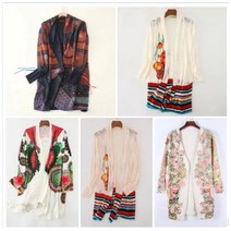 어깨 망토 가디건 체크 폴라 터틀넥 카라 숄 대외 무역 싱글 스페인어 desigual 코트 얇은 프린트 중간 길이 기질