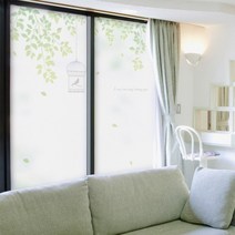 [바보사랑] ih707_m-무점착유리시트_네이쳐그라데이션_유리문시트지, 타입선택:D타입-왼쪽새장