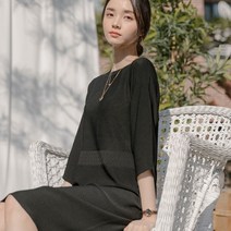 C-TRUST 로망스 미디 홀가먼트 여름 원피스