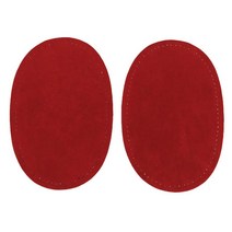 SJSHOP 셔츠 스웨터 등을위한 DIY 용으로 예약 된 바늘 실 구멍이있는 옷감 스티커 용 팔꿈치 패치 편안하고 빨 수, 스웨이드 원단, 레드