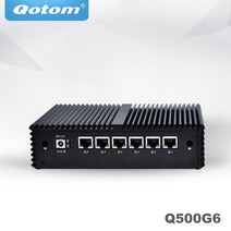 QOTOM 미니 PC 코어 i3 i5 i7 팬리스 컴퓨터 6 기가비트 이더넷 AES-NI OPNsense 방화벽 우분투 Sophos Q55, 01 Q535G6 i3 7100U, 05 8G RAM 128G SSD