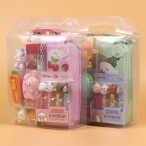 아이윙스 몰랑이와 스퀴시친구들 문구세트 IWS 어린이집 유치원 초등학교학원 입학선물 졸업선물, 여아용