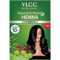 VLCC Natural Sciences Natural & Herbal Henna With Amla & Shikakai Extract Hair Defense (120g) (2팩, 1