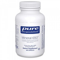 Pure Encapsulations - Mineral 650 - Hypoallergenic Combination of Balanced Chela