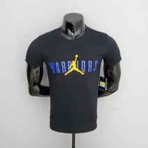 조던 골든스테이트 워리어스 NBA 반팔셔츠 블랙