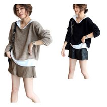 L.ONLINESHOP봄가을 여자 후드티 루즈핏 패션 맨투맨 티셔츠 후드티 후드집업 후드코트 힙합패션