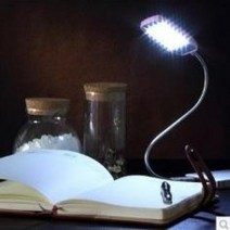 USB LED 휴대용 독서램프 밝은 기숙사 북라이트 블랙, 단품
