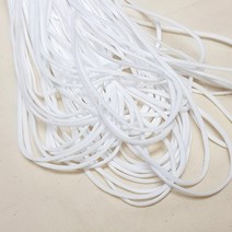 쏘잉스타 마스크끈 마스크 고무줄 원형고무줄 1yard(90cm), 10yard(9M)_흰색, 1개
