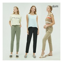[도티] [DOTTI] 23SS 여성 컬러 워싱 릴렉스핏 팬츠 3종(CWBW)