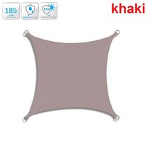 도킹텐트 차박텐트 캠핑 텐트 300D-옥외 차양 방수 그늘막 가든 캐노피 테라스 자동차 캔버스 직사각형 풀 햇빛 가리개, [10] 4x5m, [03] khaki