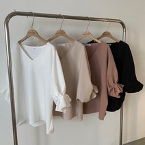 [해이주] 시나몬 가오리 블라우스
