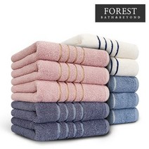 포레스트 30수150g 국산 호텔수건 10장, 인디블루, 상세설명 참조