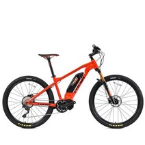 3륜전기자전거 275 인치 XC 크로스 컨트리 전기 aisst 자전거 36v 리튬 배터리 450w 토크 포스 senson 미드 모터 shimano 11 속도 emmtb, RED