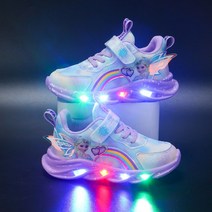 여아 운동화 봄여름 아동 신발 여아 led 발광 신발 메쉬 메쉬 슈즈