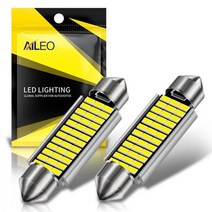 AILEO 2PCS C5W LED CANBUS 31MM 36MM 39MM 42MM C10W 전구 4014 칩 12V 독서 용 램프 자동차 실내 조명 흰색 6000K 오류 무료