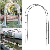 정원아치형대문 아치덩굴 철재터널 포도아치 가든아치왕관 나무담장 둥근형아치대 아치형가든 웨딩 아치 쌓, 02 240X140X37CM B