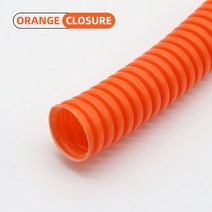 PP 절연 주름관 스레딩 호스 플라스틱 와이어 보호 슬리브 75mm345mm 1 m 5m 10m, 152.Orange Closure - AD 116 x