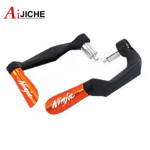 가와사키 닌자 250 300 400 650R 1000 EX250 EX300 오토바이 CNC 핸들 바 그립 가드 브레이크 클러치 레버, 08 Orange