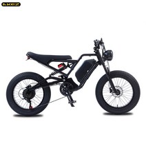 전기 산악자전거 MTB 광폭타이어 입문 출퇴근용 AKEZ-전기 자전거 18ah 1500W 48V 성인용 산악 Ebike, 02 Black_01 13AH_01 750W