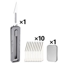 다용도 나이프 티타늄 수술 칼날 휴대용 메스 조각 도구 다기능 포켓, 1.Knife combination