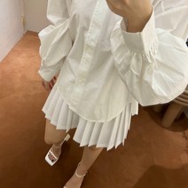 밴딩 주름 치마 시원한 A라인 플리츠 미니스커트