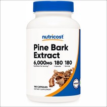 Nutricost 소나무껍질 추출물 해송껍질 피크노제놀 6000mg 180캡슐