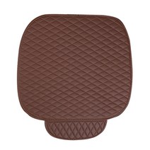 아리아스토어 1+1 다이아 퀼팅 자동차 방석 사계절용 인조가죽 방석, 베이지1+1