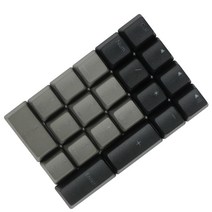 기계식 게임용 키보드 PC 데스크탑 컴퓨터용 PBT 숫자 키패드용 방진 및 방수, 21OEM용 키, 플라스틱, 그레이 블랙