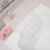 40대 여성 겨울철 반신욕용 욕조 베개 샤워실 호텔, 화이트, 화이트