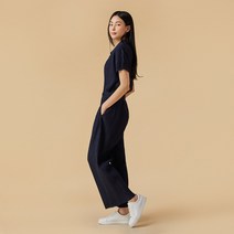 [JAJU/자주] 여 올데이 플리츠 팬츠_네이비