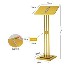 스탠드메뉴판 거치대 레스토랑 메뉴 디스플레이 식당, 고급형 모델 탈착식 홀클립 포함 로즈골드