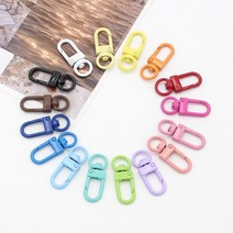 위드쏘잉 컬러 자물통 열쇠고리 / 자물통개고리 / 8자개고리 / 8자고리 / 8자열쇠고리, 라이트옐로우