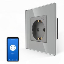 디자인 멀티탭 wifi smart wall socket eu 벽 콘센트 16a tuya smart home works with 무선, 와이파이 소켓, 3-100-240v