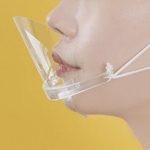 조리사 급식 배식 투명 아크릴 마스크 입가리개 10p, 상세 참조