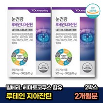 청소년 루테인 눈건강 지아잔틴 안구 건강 눈영양제 30캡슐x2박스 2개월분 임산부 60대 할머니 lutein zeaxanthin 식약처인증 루테린 수험생 30대 성인