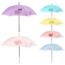 [산리오우산] 산리오 하트 우산 60 여아 주니어 아동 자동우산 학생 여성 장우산 캐릭터 굿즈