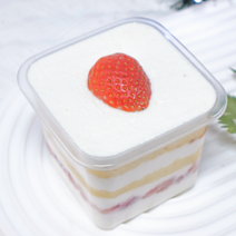 [당일출고] 보틀케이크용기 티라미수용기 PET정사각 100개입 400ml 케이스, 필요없음, 100p, 100개