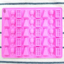 허브인] 미니 실리콘몰드 데코몰드 미니몰드 모음3, 아이스크림 디저트모음 45구