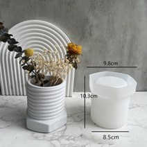 도자기 인테리어 소품 공예품 양초 컵 홀더에 대 한 3 크기 라운드 시멘트 콘크리트 금형 실리콘 DIY 수제 꽃 냄비 점토 왁스 상자 만들기 도구, [21] lotus 03