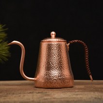핸드드립 동주전자 커피 드립포트 캠핑 구리 주전자, 500ml 커피 구리 포트
