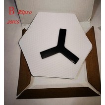 스텀패드 스톰패드 스노우보드 미끄럼방지 뜨거운 왁스리스 육각 견인 서핑 보드 패드 데크 액세서리 20 개, 02 20pcs B with box
