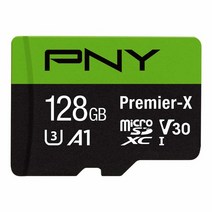 PNY 128GB 프리미어-X 클래스 10 U3 V30 마이크로SDXC 플래시 메모리 카드 100MB/s A1 4K UHD 풀HD UHS-I 마이크로 SD, 2-Pack_128GB