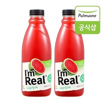 풀무원 아임리얼 수박주스 700mlX2병, 700ml, 2개